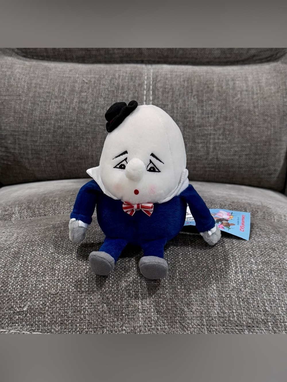 VTG 1998 Stuffins Humpty Dumpty Plushie 8” CVS Exclusive